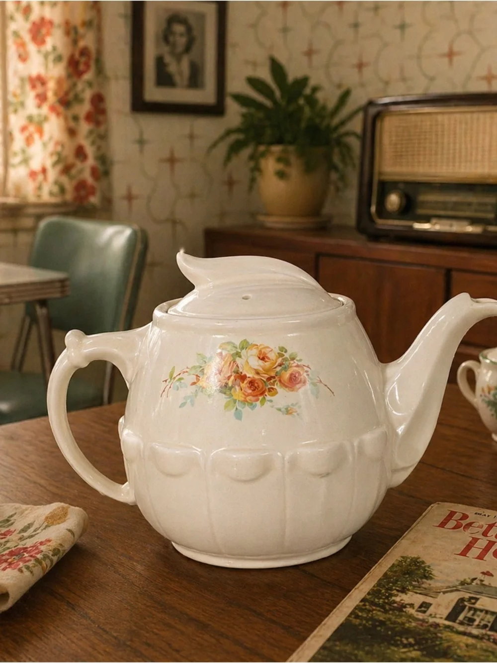 Vintage‎ Drip O Lator The Enterprise Aluminum Co 8 Cup Ceramic Teapot 64 Oz